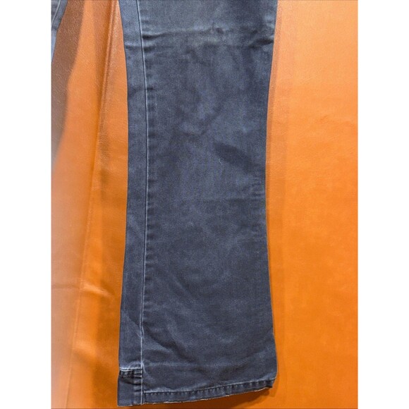 Abercrombie Women's Pants Size 28x30 Navy Blue Cotton Chino Mid Rise Flared Legs - Picture 5 of 16